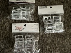 New Lot 3 Pk 10 Count Studio His & Hers 30 Total Ct Silver Buckles 1.06”x1.06”