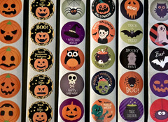 50 HALLOWEEN STICKERS TRICK OR TREAT STICKERS HALLOWEEN REWARD STICKERS FAVORS