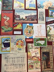 Travel Vacation Themed Bundle 96 Pieces, USA States Road Trip Kit Cutouts Cards