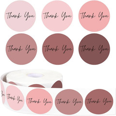 100-500Pcs 1Inch Thank You Simple Word Art Gift Sealing Stickers Design Scrapboo
