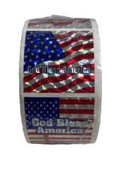 USA Red White Blue Halogram Sticker Rolls 3 Sealed