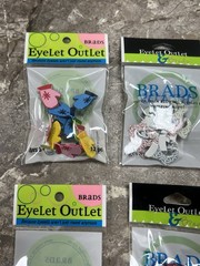 Eyelet Outlet Brads Lot of Christmas NEW 6 packs Card Making Scrapbooking