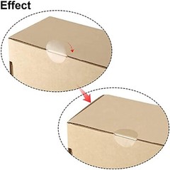 252 Pcs Clear Retail Package Seals 1″Inch Transparent Round Circle Wafer Sticker