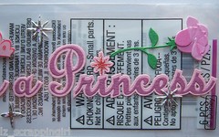 PRETTY AS A PRINCESS Title Stickers DISNEY Princesses Disneyland World; party