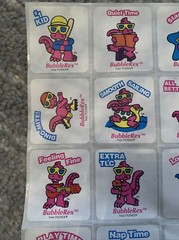 VTG 90s RARE BubbleRex Dinosaur Sticker Mascot Advertising Lot of 12