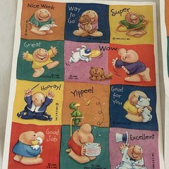 Vintage 1990s Hallmark Ziggy Sticker Sheet LOT used Reward Valentine Love 90s