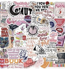 20 PCS Romance/Smut BookTok Bookish Stickers – 20 Pcs- Random Selection
