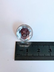 Scrapbooking Crafting Large Clear Silver Rhinestone Brads Embellishments 26pcs