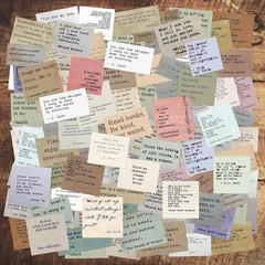 240 Piece Vintage Typewriter Style Inspirational Quote Stickers for Scrapbooking