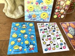 Lot of Vintage Birthday Party Sticker Sheets Loose Complete Unique AGC Hallmark