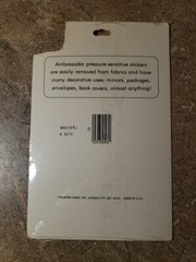 Vintage 1979 Ambassador HALLMARK Stickers 4 Sheets KITTENS Flowers Sealed NOS