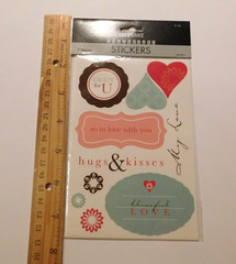 Keepsake Essentials Stickers Lot 2 Sheets Package ~Love Phrases~ Creativity Inc