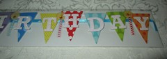 Mambi Sticks Happy Birthday 13″ Long Dimensional Sticker Border 1 Strip Piece