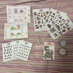 Hubman and Chubgirl | Bonjour Paris Travel Sticker Planner Bundle