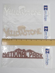 Yellowstone National Park EZ Laser Designs Die Cuts 3 Scrapbook Page Titles