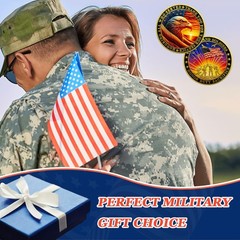 Bulk 50 Pcs Military Challenge Coins – Veterans Appreciation Gifts for All