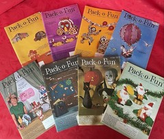 Vintage 1970’s Pack-o-Fun Scrap Craft Books Lot of 25
