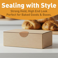 2 Inch Natural Brown Kraft Stickers (600 Per Roll) – Round Blank Stickers for…
