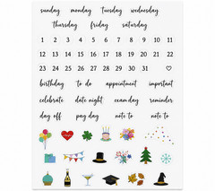 Happy Planner 101 Removable Calendar Decals Calligraphy Stickers Months Holidays