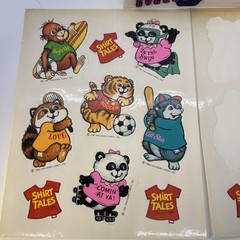 Vintage NOS 1980s Hallmark Ambassador Shirt Tales Stickers
