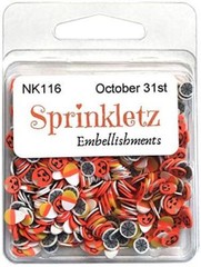 Sprinklets Embellishments Halloween October 31st