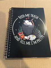 Novelty Funny Opossum Notebook, Stickers (50 pcs) & Magnet