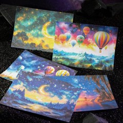 Fantasy Background Paper Stickers Journal Planner Scrapbooking DIY Wall Collage