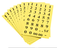 Gold Foil Number Label – 2 Packs by BAZIC (756 Total Labels)