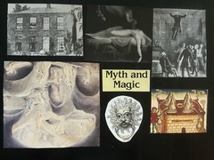 Dark Mysterious Creepy Odd Gothic Bundle 50+ pieces Junk Journal Lot