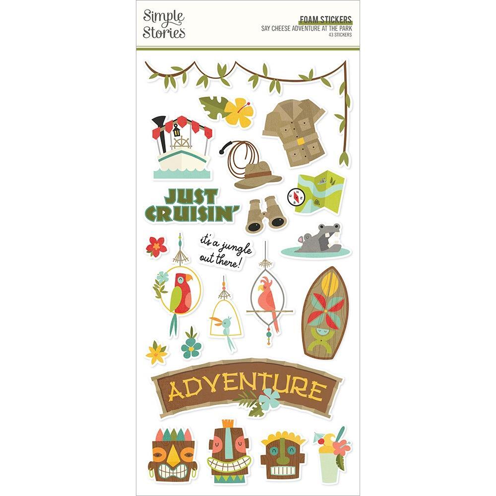 SS Foam Stickers Disney Adventure at the Park Riverboat Cruisin’ Jungle Tiki Hat