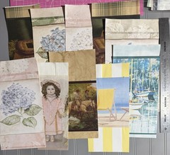 Vtge Textured Wallpaper Samples from Sample Book (10 Pieces) Set 24