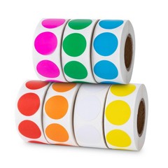 Hoewina 3500 Pcs Colored Dot Stickers, 3/4″ Label Sticker Round Color Coding …