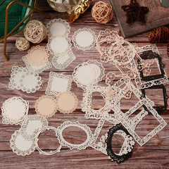 40 Pcs Vintage Scrapbooking Supplies Lace Scrapbook Paper Scrapbook