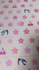 Set Of 4 Japan Sakura Cherry & Plum Blossom Sticker Sheets Daiso – Ships From US