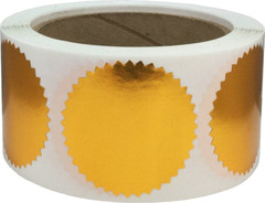 Envelope Seals Serrated Edge Color Labels | 2″ inch | 500 Pack | Pick One Color