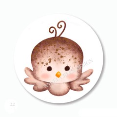 Cute Little Bird Labels Party Favors Scrapbook Stickers Envelope Seals