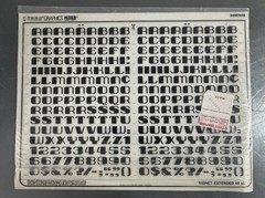 C-THRU Graphics 1976 Rub-On Dry Transfer Letters Signet Vintage 4 Sheets