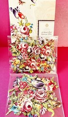 Anna Griffin Delicate Floral Engravings 30 3D Stickers +5 Recollection Tag/Minis
