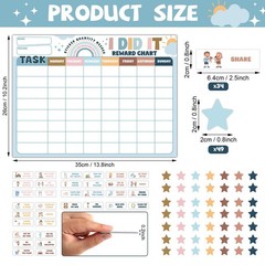 Magnetic Reward Chart for Kids at Home Boho Rainbow I Did It Motivate Behavio…