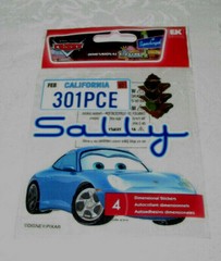 Disney PIXAR Cars SALLY SC Dimensional Stickers 4 Pieces EK Success DCSC03