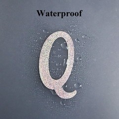 10 Sheets Letter Stickers, 2 Inch Self-Adhesive Cursive Vinyl Alphabet Number