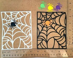 SPIDER WEB cardstock paper die cut embellishments …. anna griffin
