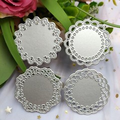 Metal Cutting Dies Set Carbon Steel 4 Patterns DIY Craft Card Making Tools