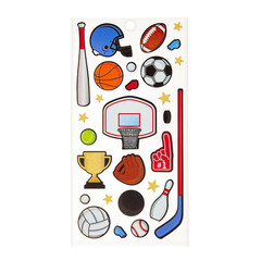 Sport Equipment Stickers Papercraft Planner Party Supply Basketball Football