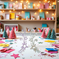 Star Die Cut for Card Making, Scrapbooking Die-Cuts, Hollow Out Star Metal Cutti