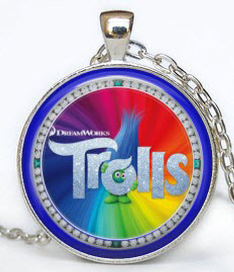 Trolls Silver Bezel Necklace 1
