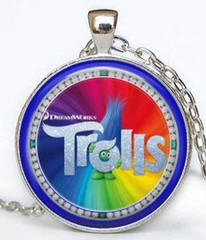 Trolls Silver Bezel Necklace 1