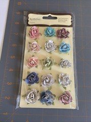 Michael’s- Paper Flowers Pink Scrapbook Card Making Embellishments