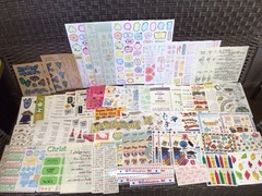 HUGE STICKER LOT~200+ Shts./Pks.~Mixed Themes & Brands~NEW