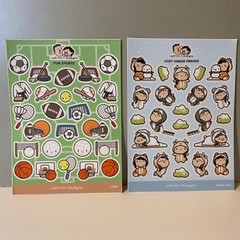Hubman And Chubgirl Fun Sports & Winter Cozy Friends Stickers Set